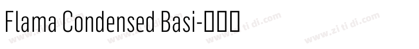 Flama Condensed Basi字体转换